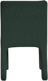 Kai Boucle Fabric / Metal / Plywood / Foam Contemporary Green Boucle Fabric Dining Chair - 19" W x 23" D x 34" H