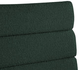 Kai Boucle Fabric / Metal / Plywood / Foam Contemporary Green Boucle Fabric Dining Chair - 19" W x 23" D x 34" H