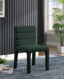 Kai Boucle Fabric / Metal / Plywood / Foam Contemporary Green Boucle Fabric Dining Chair - 19" W x 23" D x 34" H