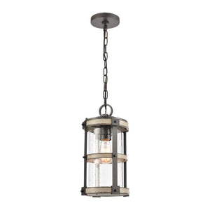 Crenshaw 8'' Wide 1-Light Outdoor Pendant - Anvil Iron