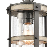 Crenshaw 8'' Wide 1-Light Outdoor Pendant - Anvil Iron