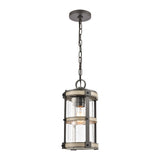 Crenshaw 8'' Wide 1-Light Outdoor Pendant - Anvil Iron