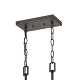 Beaufort 30'' Wide 4-Light Linear Chandelier - Anvil Iron