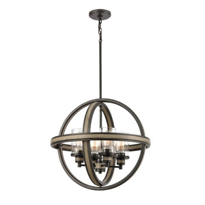 Beaufort 21'' Wide 4-Light Chandelier - Anvil Iron