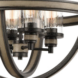 Beaufort 21'' Wide 4-Light Chandelier - Anvil Iron