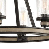 Beaufort 24'' Wide 6-Light Chandelier - Anvil Iron