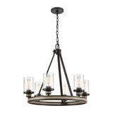 Beaufort 24'' Wide 6-Light Chandelier - Anvil Iron