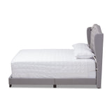 Baxton Studio Aden Modern and Contemporary Grey Fabric Upholstered Full Size Bed