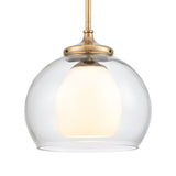 Salient 10'' Wide 1-Light Mini Pendant - Brass