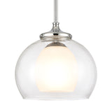 Salient 10'' Wide 1-Light Mini Pendant - Polished Nickel