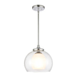 Salient 10'' Wide 1-Light Mini Pendant - Polished Nickel