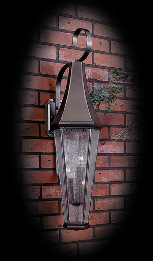 3-Light Siena Bronze Le Havre Exterior Wall Mount