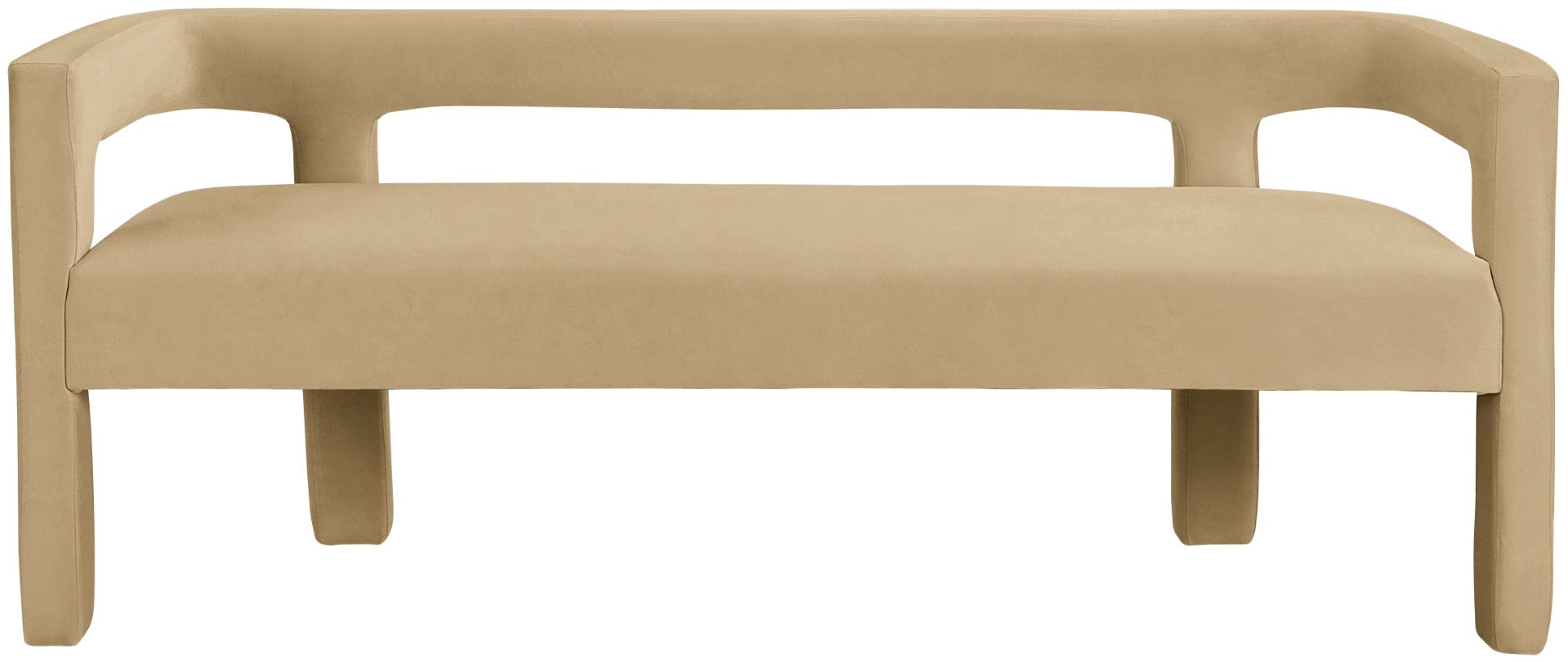 Athena Velvet Contemporary Bench - Thumbnail 4