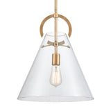 Gabby 14'' Wide 1-Light Pendant - Brass