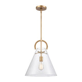 Gabby 14'' Wide 1-Light Pendant - Brass