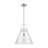 Gabby 14'' Wide 1-Light Pendant - Polished Nickel