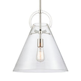 Gabby 14'' Wide 1-Light Pendant - Polished Nickel