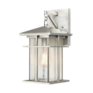 Oak Park 14'' High 1-Light Outdoor Sconce - Antique Brushed Aluminum