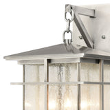 Oak Park 17'' High 3-Light Outdoor Sconce - Antique Brushed Aluminum