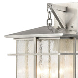 Oak Park 20'' High 4-Light Outdoor Sconce - Antique Brushed Aluminum