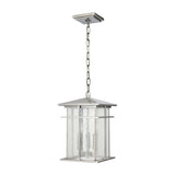 Oak Park 9'' Wide 3-Light Outdoor Pendant - Antique Brushed Aluminum