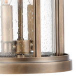 Brison 8'' Wide 2-Light Outdoor Pendant - Vintage Brass