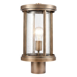 Brison 15'' High 1-Light Outdoor Post Light - Vintage Brass