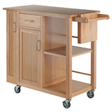 Winsome Wood Douglas Utility Kitchen Cart, Natural 89443-WINSOMEWOOD