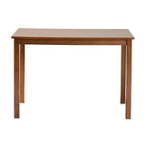 Baxton Studio Eveline Modern Walnut Brown Finished Wood 43-Inch Dining Table