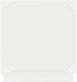 Turin Engineered Wood / Brass Mid Century White Night Stand - 24" W x 18" D x 26" H