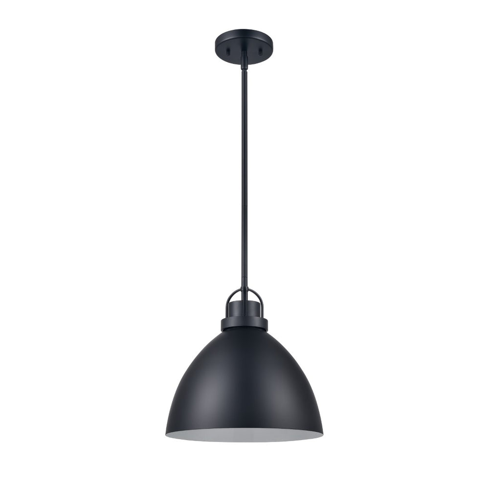 Somerville 12'' Wide 1-Light Pendant - Matte Black