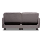 Baxton Studio Felicity Modern and Contemporary Light Gray Fabric Upholstered Sleeper Sofa