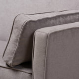 Baxton Studio Felicity Modern and Contemporary Light Gray Fabric Upholstered Sleeper Sofa