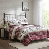 Winter Valley Lodge/Cabin 100% Polyester Quilt Set