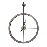 Contemporary Ec, Numberless Hangingmetal Clock, Wb