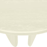 Benito Oak Wood Mid Century Cream Oak Dining Table - 52" W x 52" D x 30" H