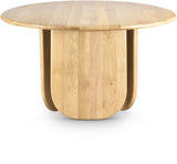 Benito Oak Wood Mid Century White Oak Dining Table - 52" W x 52" D x 30" H