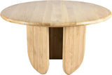 Benito Oak Wood Mid Century White Oak Dining Table - 52" W x 52" D x 30" H