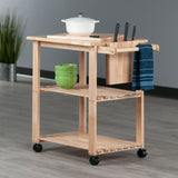 Winsome Wood Mario Utility Kitchen Cart, Natural 89933-WINSOMEWOOD