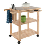 Winsome Wood Mario Utility Kitchen Cart, Natural 89933-WINSOMEWOOD