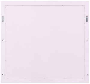 Bowtie Glass / Rubberwood Contemporary Pink / Gold Mirror - 40" W x 38" D x 1.5" H