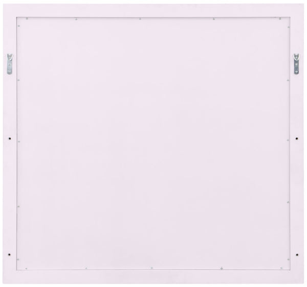 Bowtie Glass / Rubberwood Contemporary Pink / Gold Mirror - 40" W x 38" D x 1.5" H