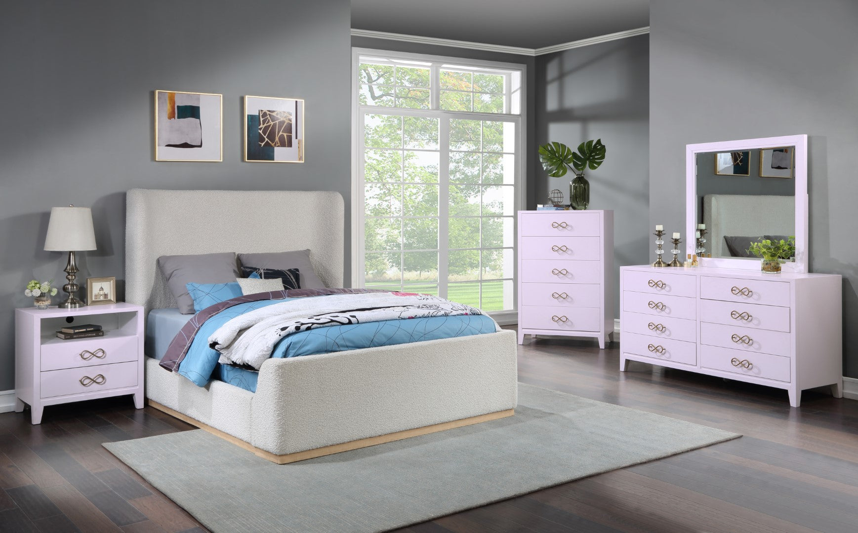 Meridian Furniture Bowtie Night Stand - Thumbnail 4