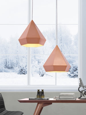 Zuo Modern Forecast Steel Modern Commercial Grade Ceiling Lamp Rose Gold Steel