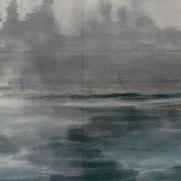 Jamie Young Co. Cloudscape Wall Art 8CLOU-NAVY