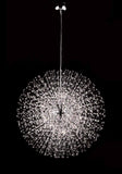 Bethel Chrome Chandelier in Metal & Crystal