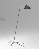 Bethel Black Floor Lamp in Metal & Aluminum