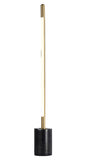 Bethel Brass & Black LED Table Lamp in Stainless Steel & Marble