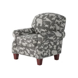 Fusion 532-C Transitional Accent Chair 532-C Doggie Graphite Accent Chair