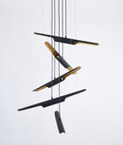 Bethel Matte Black Chandelier in Metal